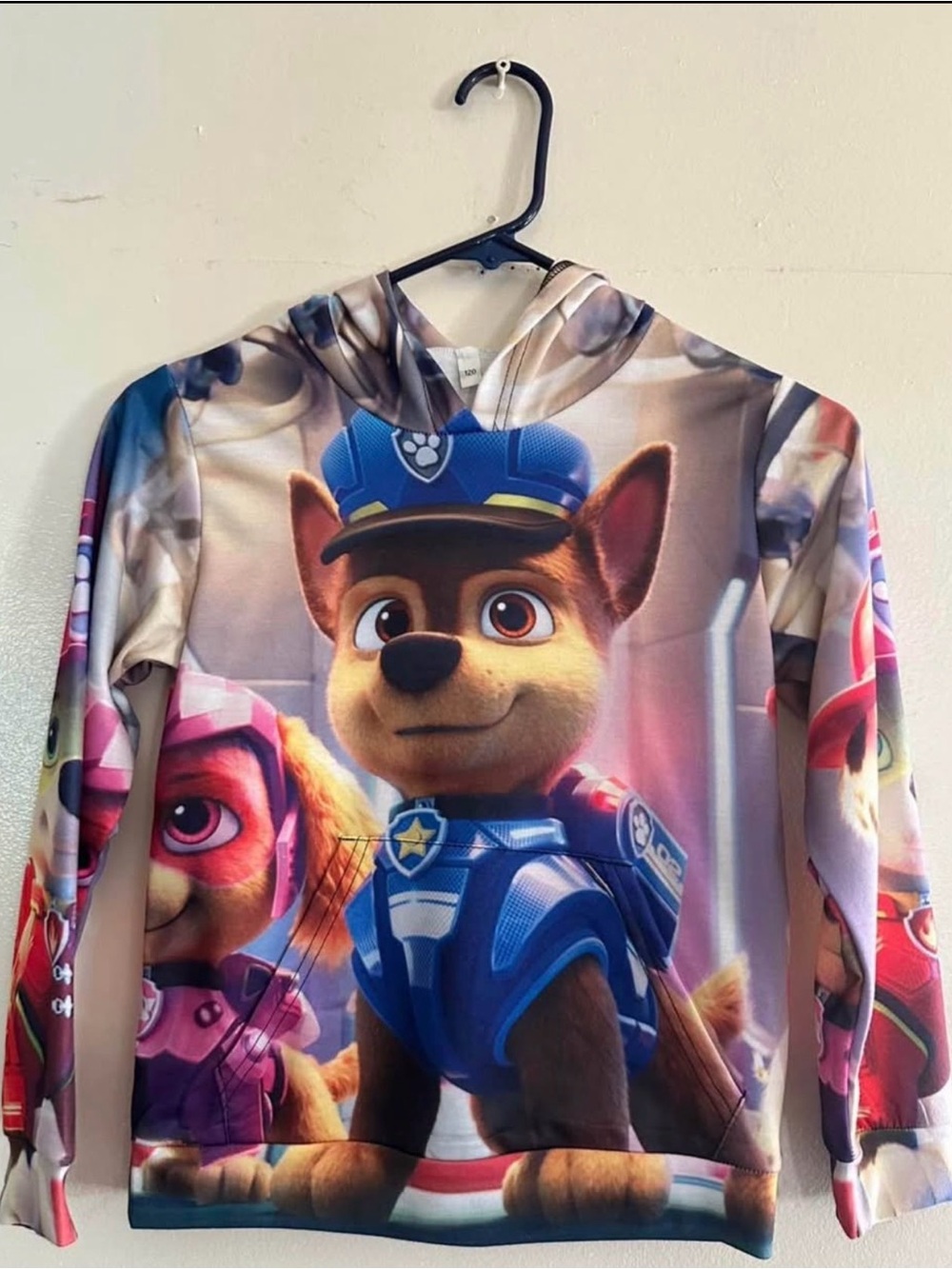 Paw Patrol Chase Character Blue Kids Hoodie